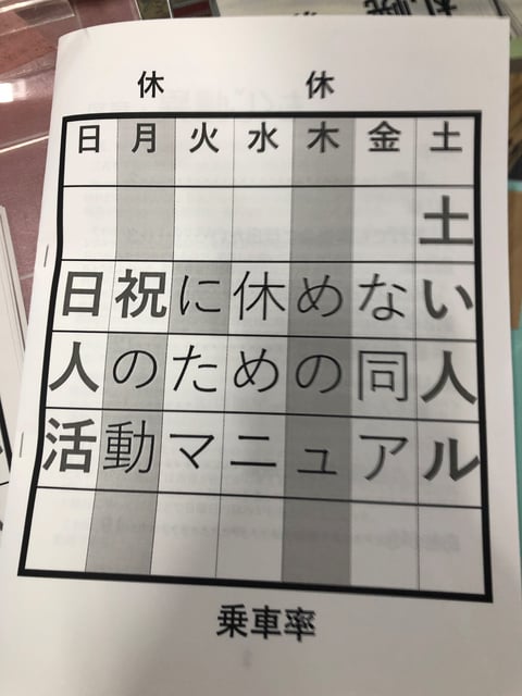 土日祝に休めない人のための同人活動マニュアル